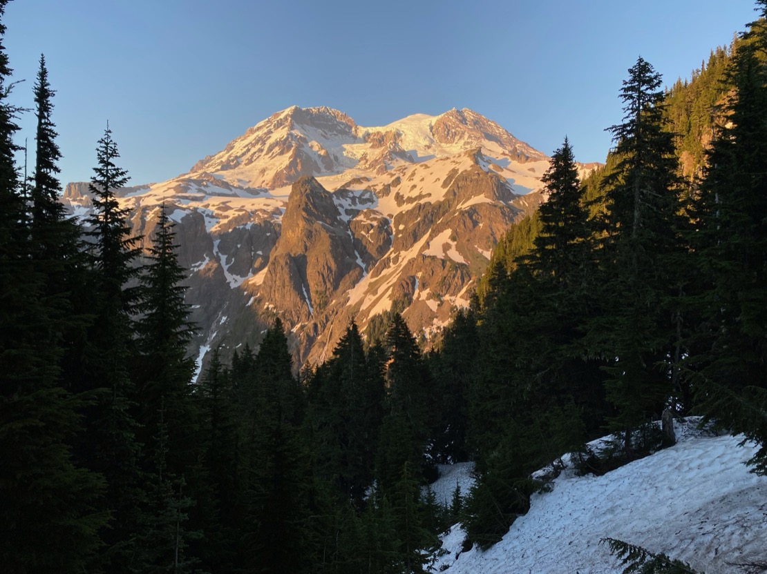 Mount Rainier at sunset